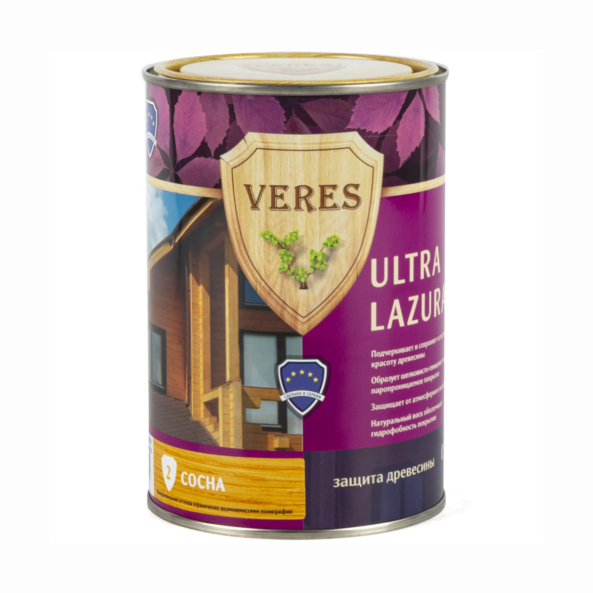 Верес ультра лазура № 2 сосна  0,9 л (1/6) "veres"
