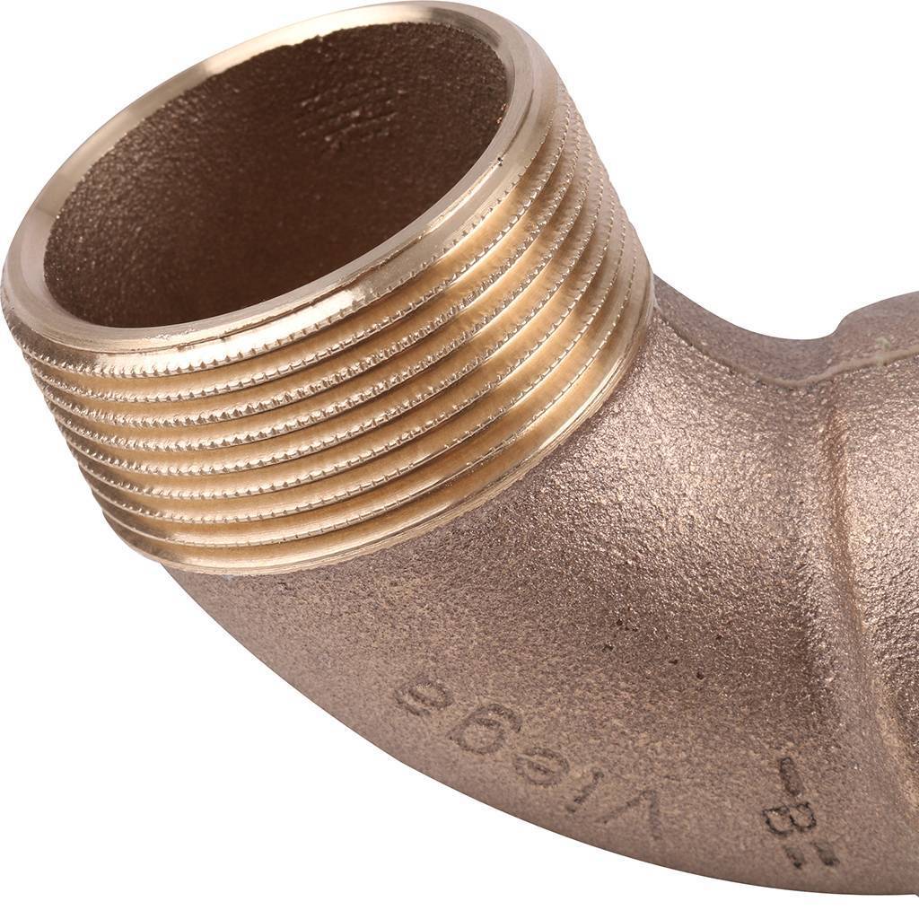 Угол резьбовой 90° ВН 1"1/2 бронза VIEGA (264123)