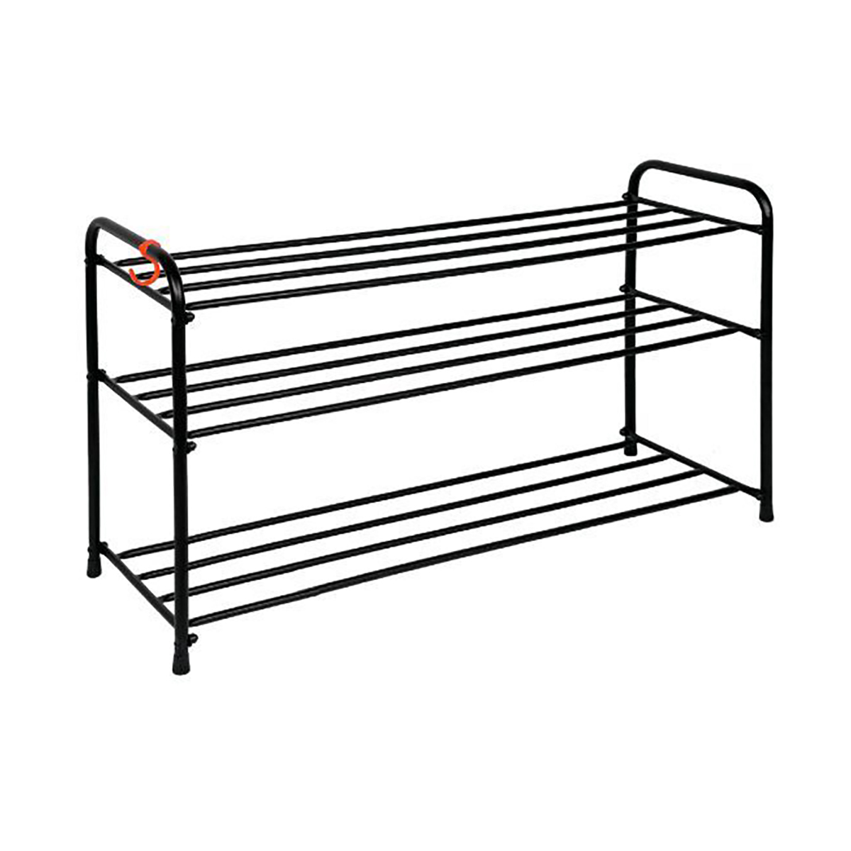 Подставка для обуви "альфа 33" 3 полки (870*300*480 мм) черный (1) пдоа33 ч