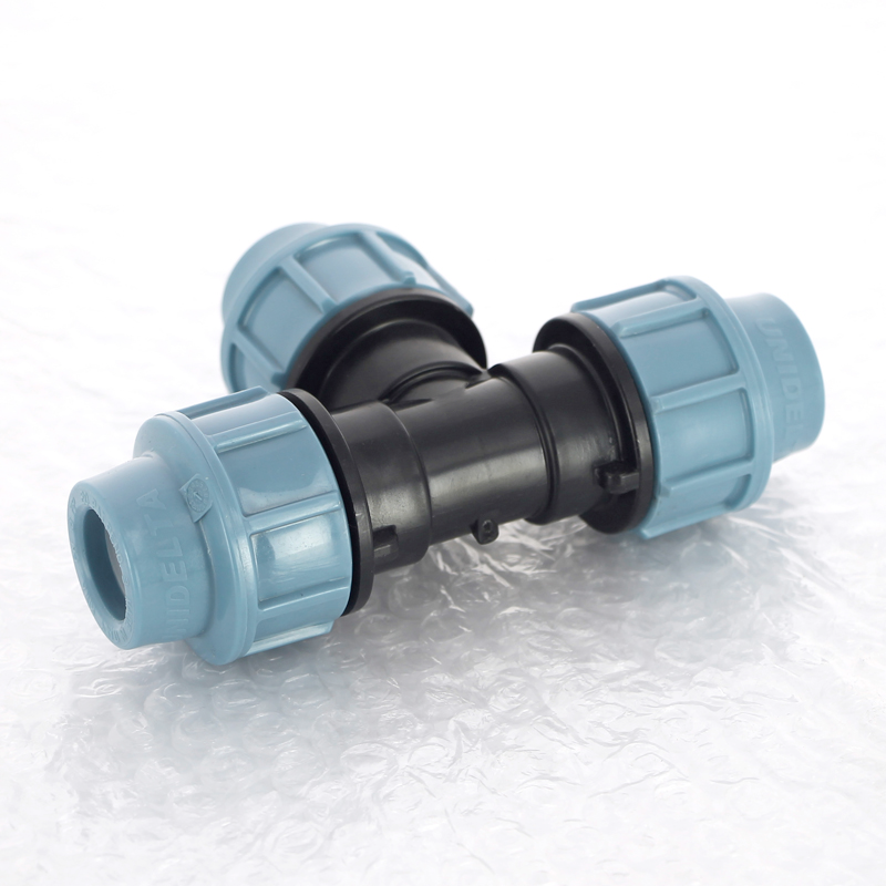 Тройник равнопроходной 16 х 16 х 16 мм под обжим для ПНД трубопровода UNIDELTA