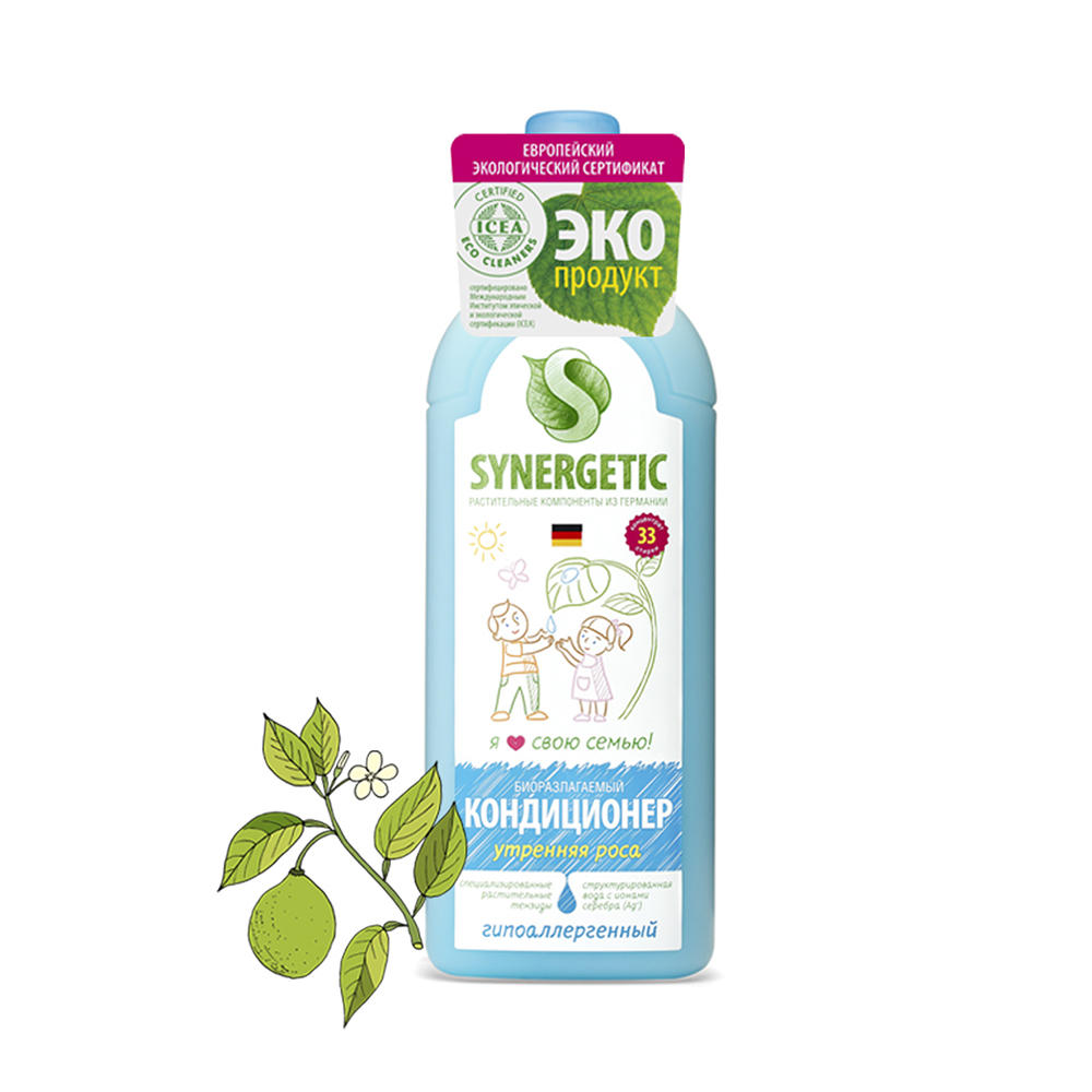 Кондиционер для белья (утренняя роса)  1 л (1/8) "синергетик"