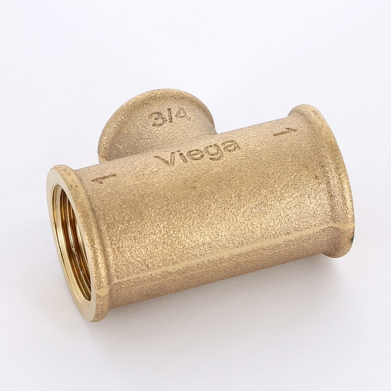 Тройник резьбовой (ВР) 1" x 3/4" x 1" бронза VIEGA (264420)