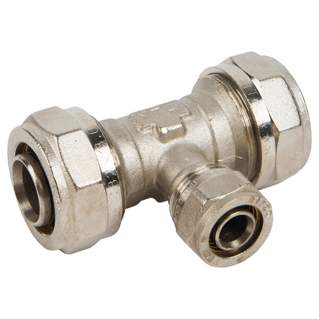 Тройник обжимной для металлополимерных труб 32 х 20 х 32 мм VALTEC