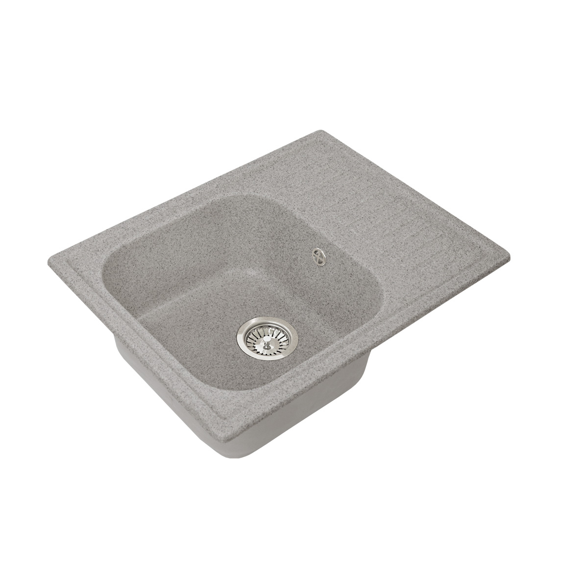 Мойка для кухни врезная искуств. камень gs-13-309 с крылом 746*495 мм темно-серая "granstones"