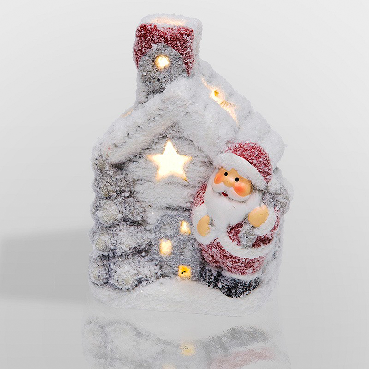 Фигурка светодиод. "домик" 8*7*11 см керамич. (1/72) "neon-night" 505-022