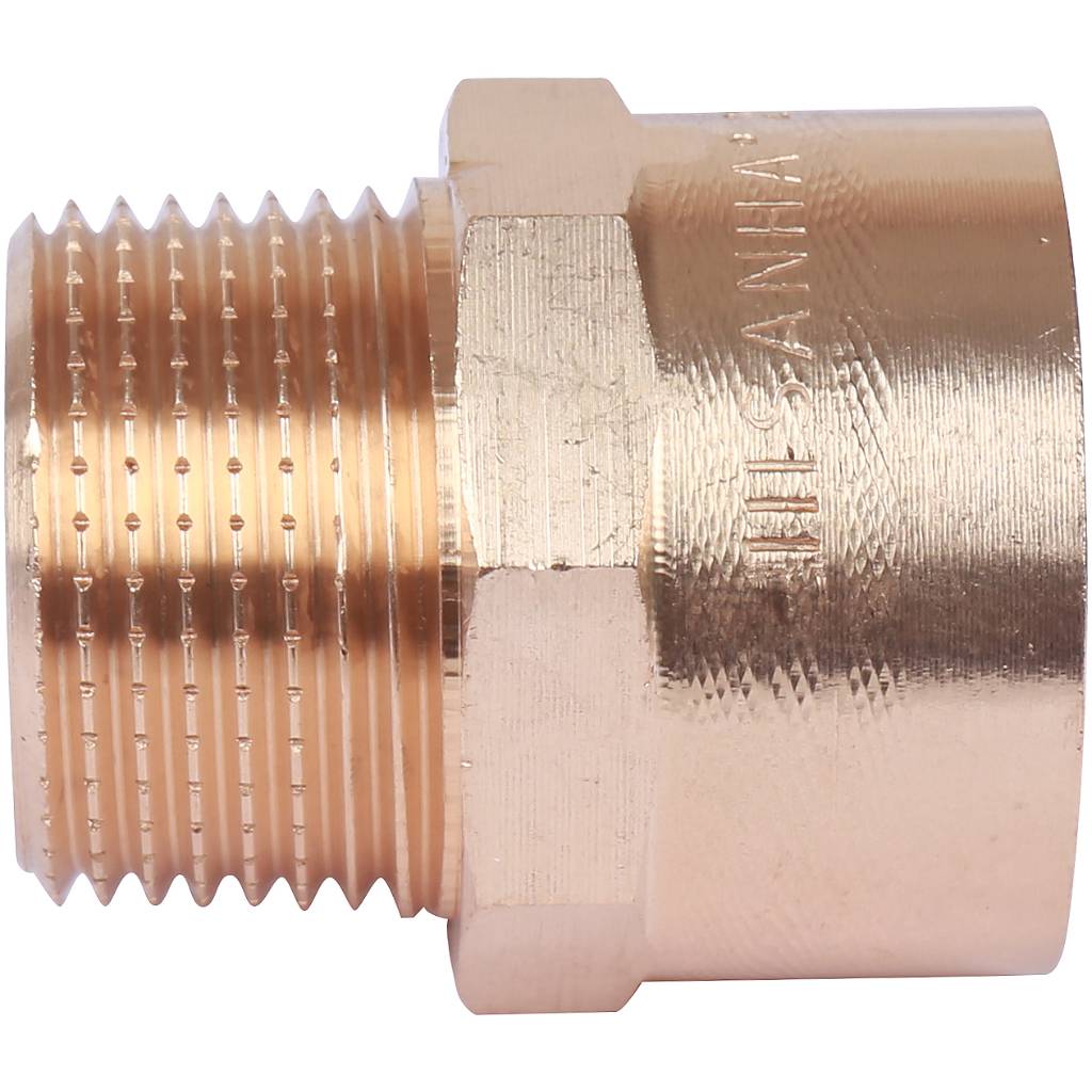Муфта 28х3/4" переходная (НР) под пайку с наружной резьбой SANHA бронзовая 142432834
