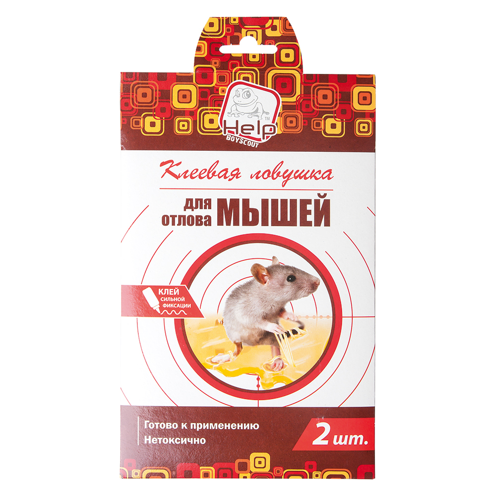Ловушка для мышей клеевая (упак. 2 шт.) (1/50) "help" 80260