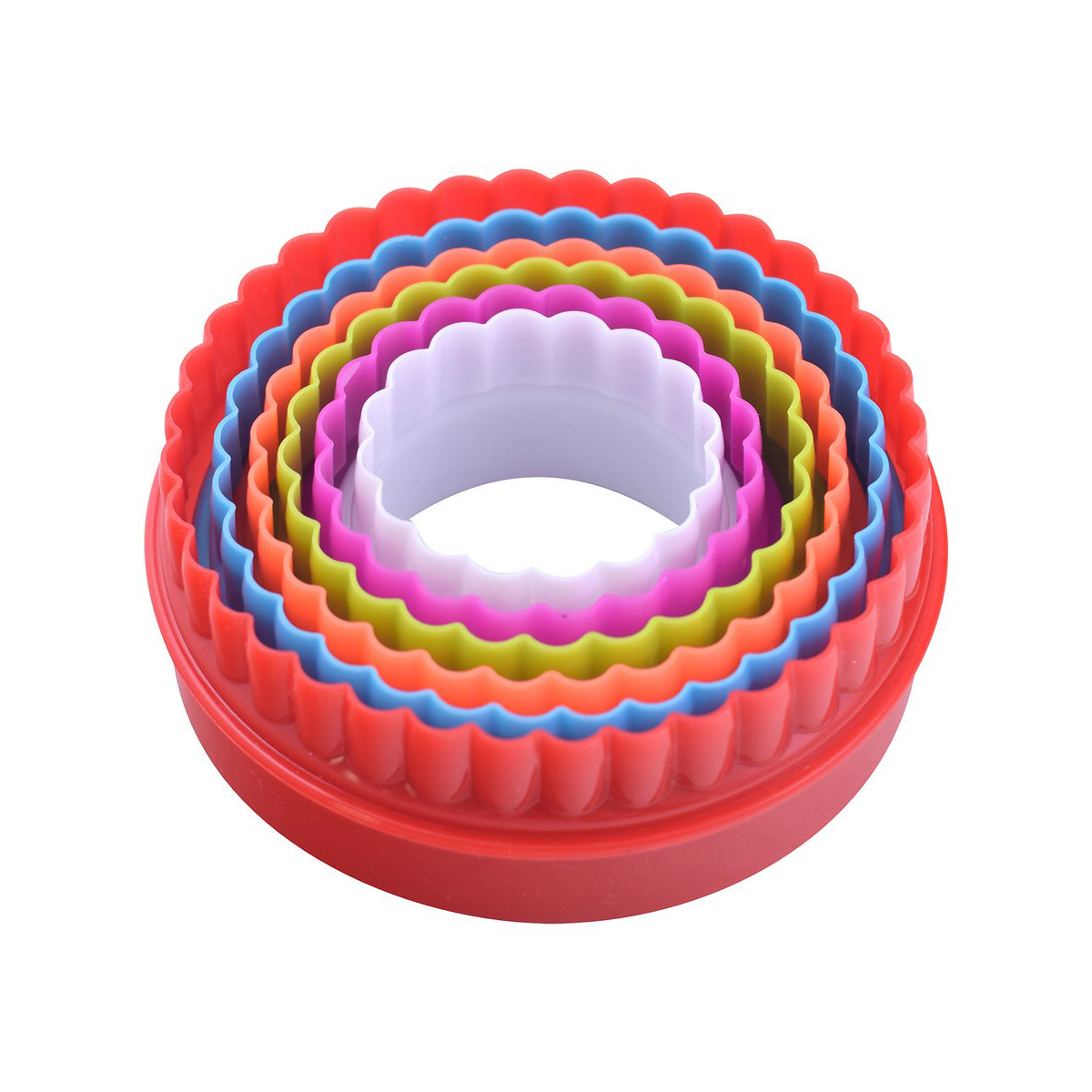 Формы кулинарные пласт. "круг" набор 6 шт. (1/12/120) "мультидом" ms8-84