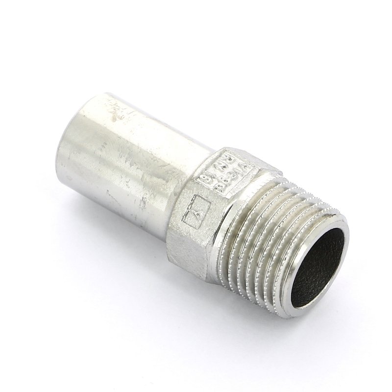 Вставка пресс-Н 18х1/2" нержавеющая сталь Sanpress Inox VIEGA