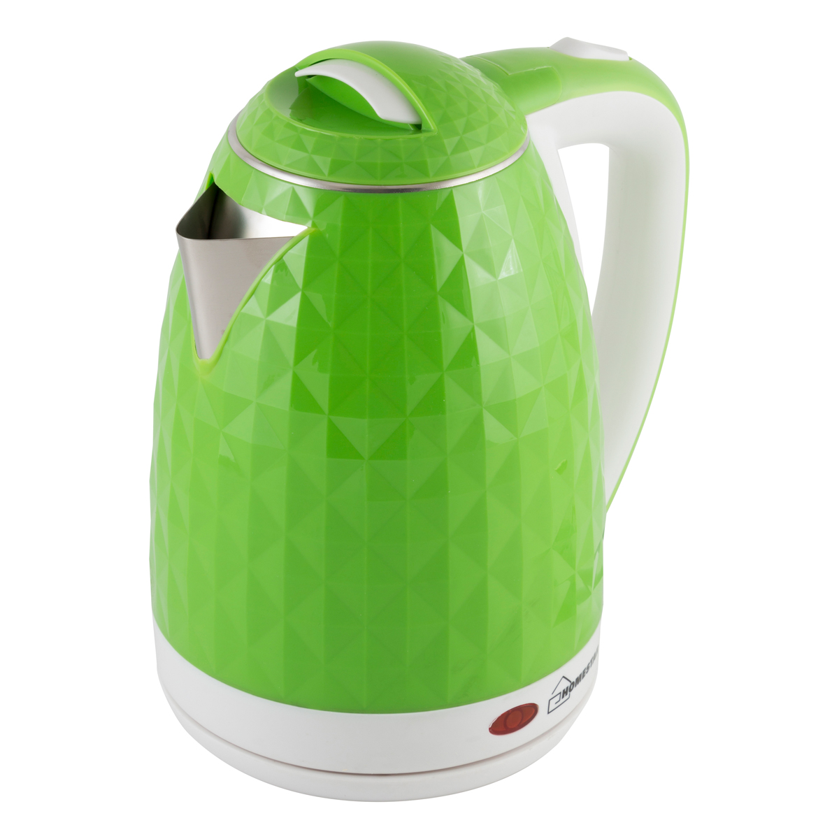 Чайник электрический Homestar HS-1015 1,8 л, пластик, зелено-белый