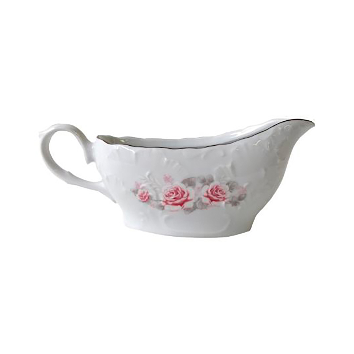 Соусник "rococo" бледная роза 500 мл (1/4/36) "cmielow" omdz23-рококо-20