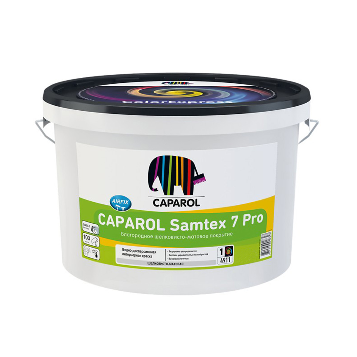 Краска интерьерная "samtex 7 pro" база 1 (белая) 1,25 л (1) "caparol"