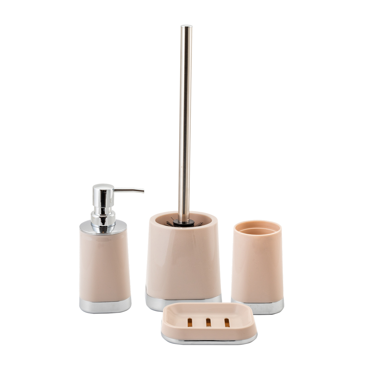 Дозатор для жидкого мыла "gloss" пласт. (жемчужный) (1/12) "аквадекор" attp-1901prl-01