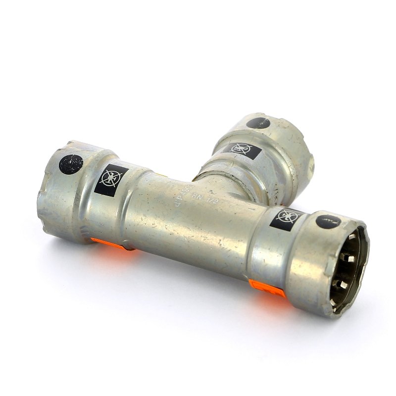 Тройник пресс оцинкованная сталь Megapress VIEGA 1/2"