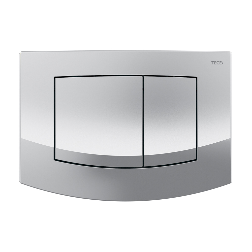 Пластиковая панель смыва TECEambia, хром глянцевый для инсталляции унитаза 152 x 214 x 22 мм