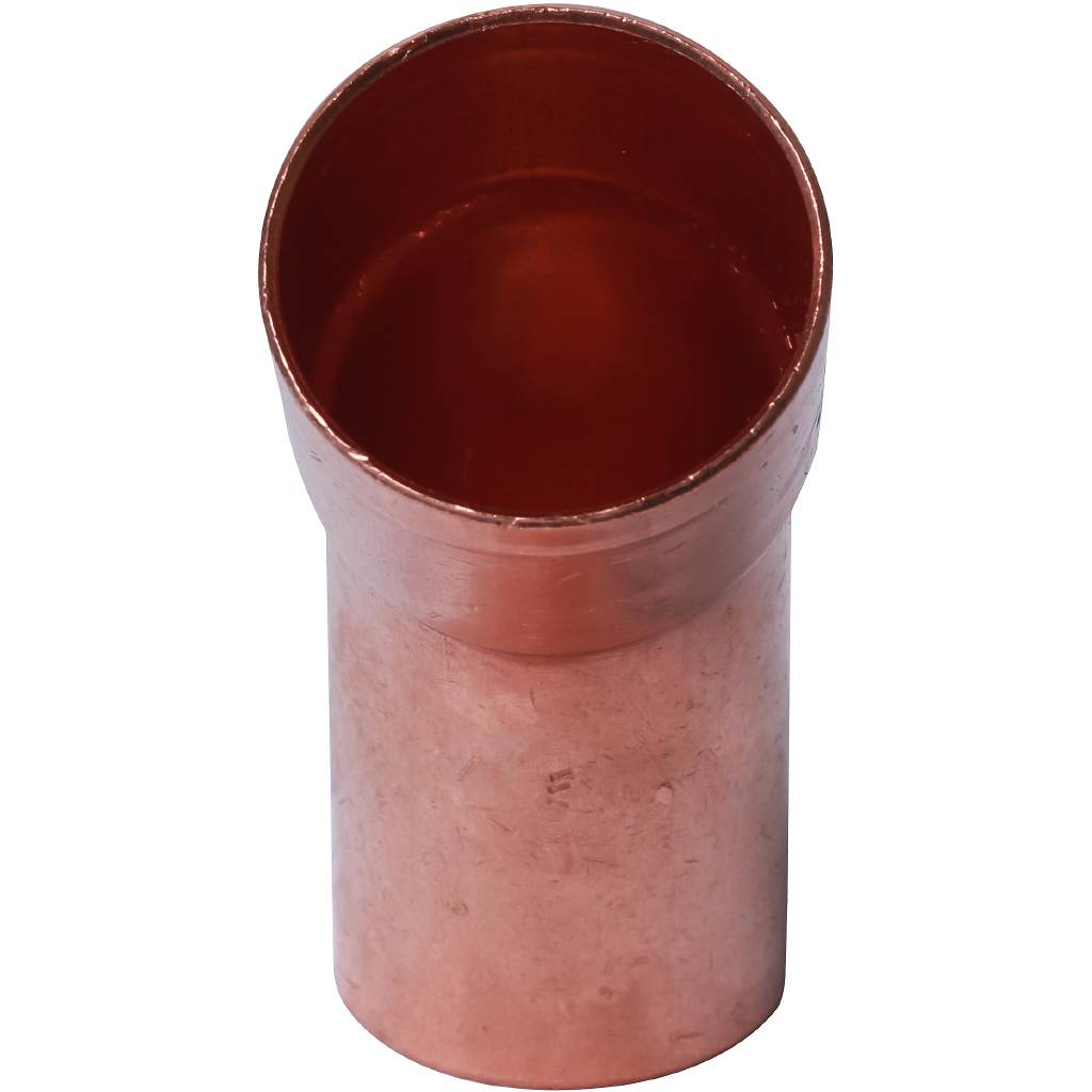 Отвод однораструбный 42 мм / 45° под пайку медный SANHA 1504042