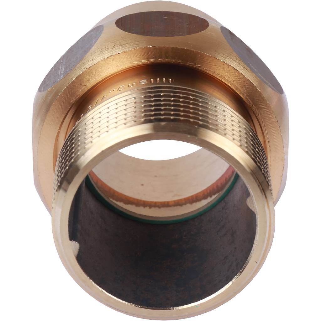 Американка (сгон) 42x1 1/2" НР с плоской прокладкой под пайку бронзовая SANHA 1433142112