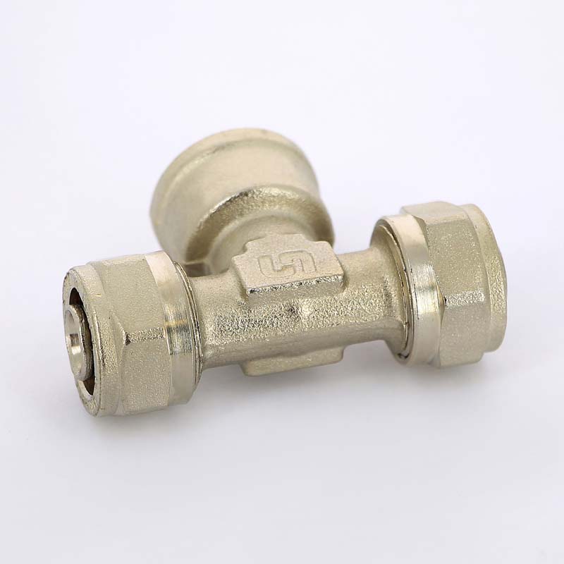 Тройник обжимной ВР 16 х 1/2" х 16 UNI-FITT для м/п труб