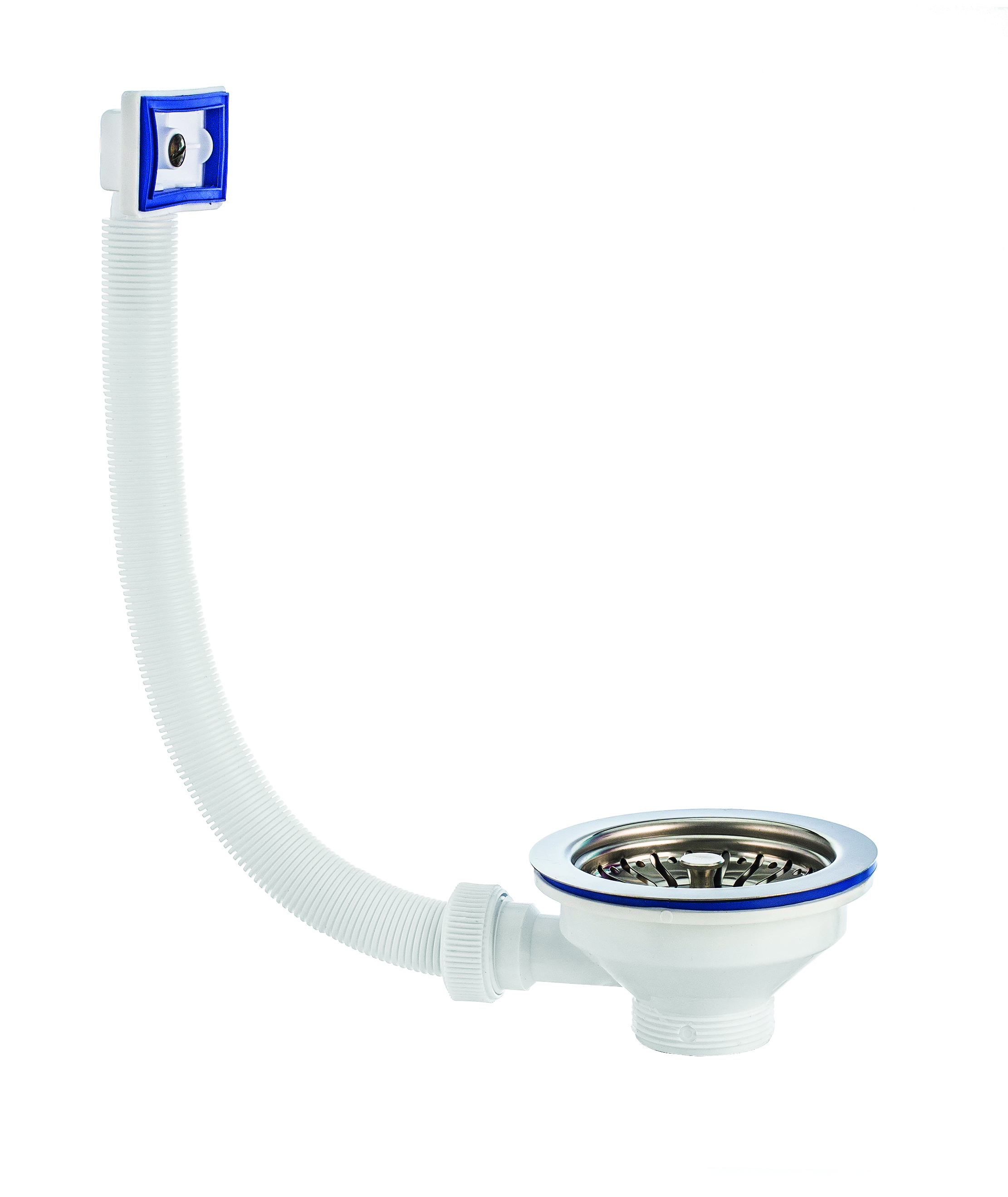 Выпуск "элит" с нерж. чашкой 114 мм и прямоуг. переливом (1/50) "вирпласт"