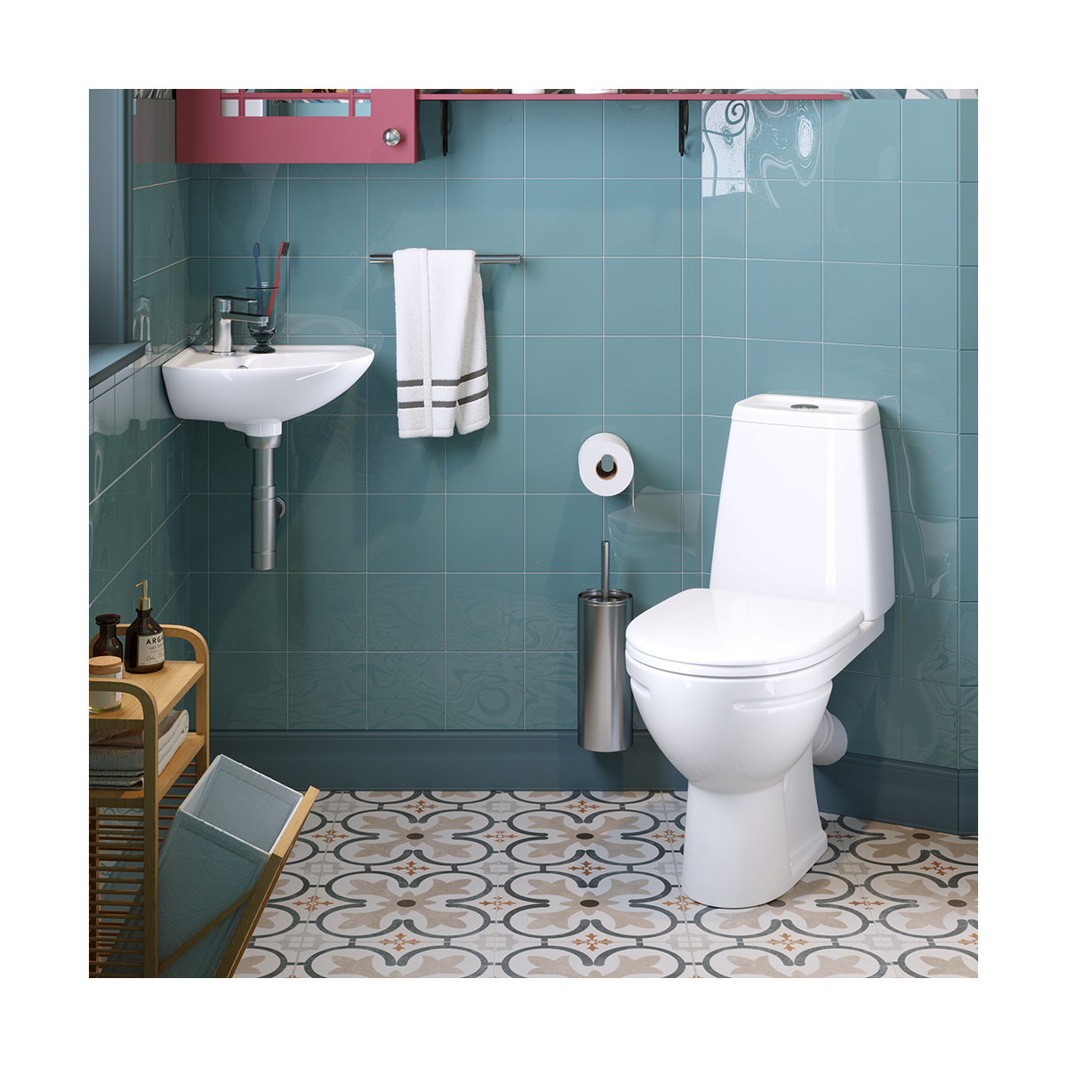 Раковина "веер" уп угловая белая "sanita" wb.cr/veer/23-c/wht.g/s1