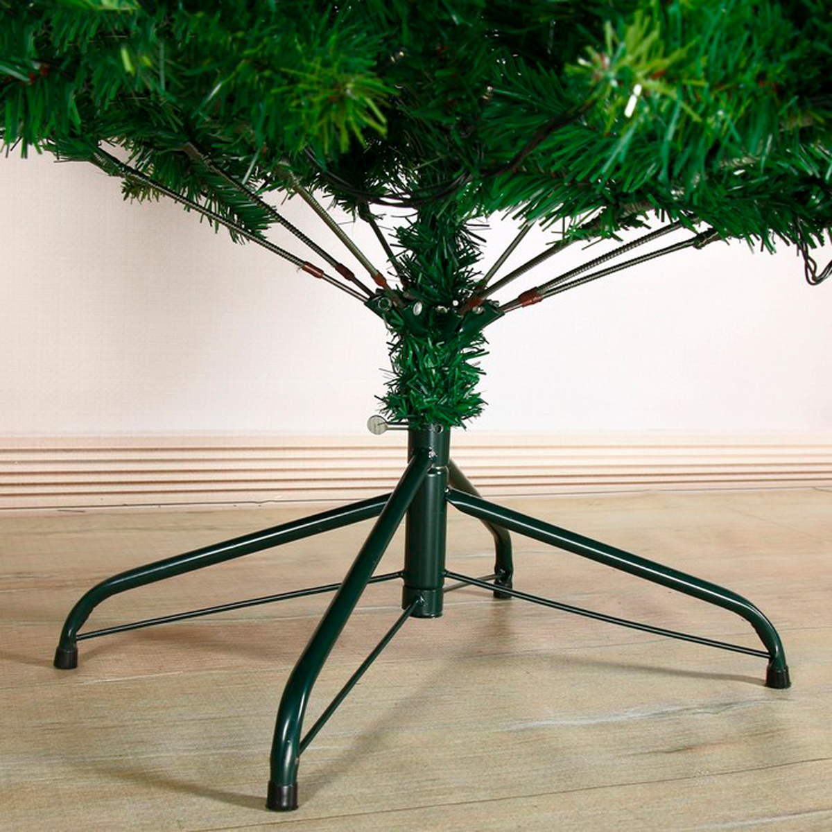 Ель декор. фиброоптич. sl726-180  180 см, 646 веток (зеленая) "зимнее волшебство" 1108619