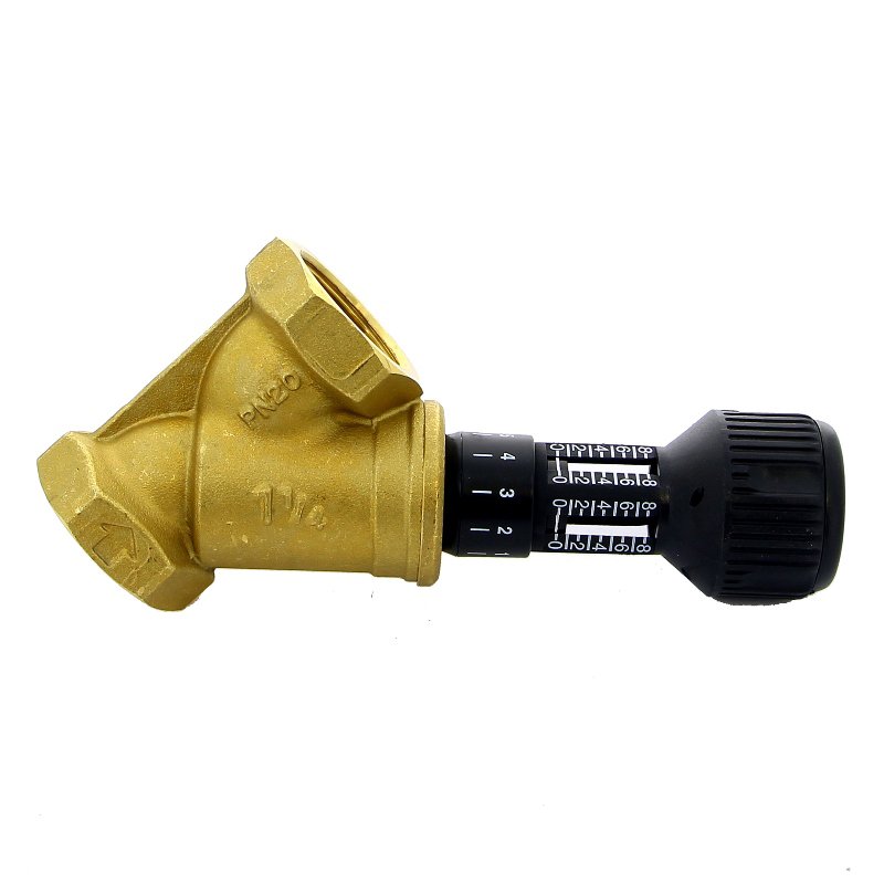 Клапан балансировочный CIM 727OT ручной 1"1/4 В / DN 32, с фиксацией настройки Kvs21,6 м3/час