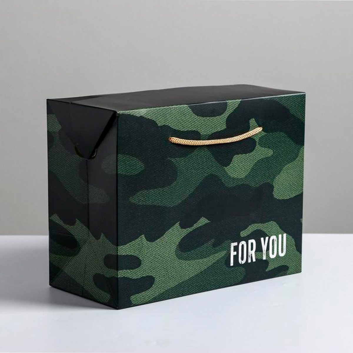 Пакет-коробка подарочный "for you" 23*18*11 см (1/334) "дарите счастье" 5053592