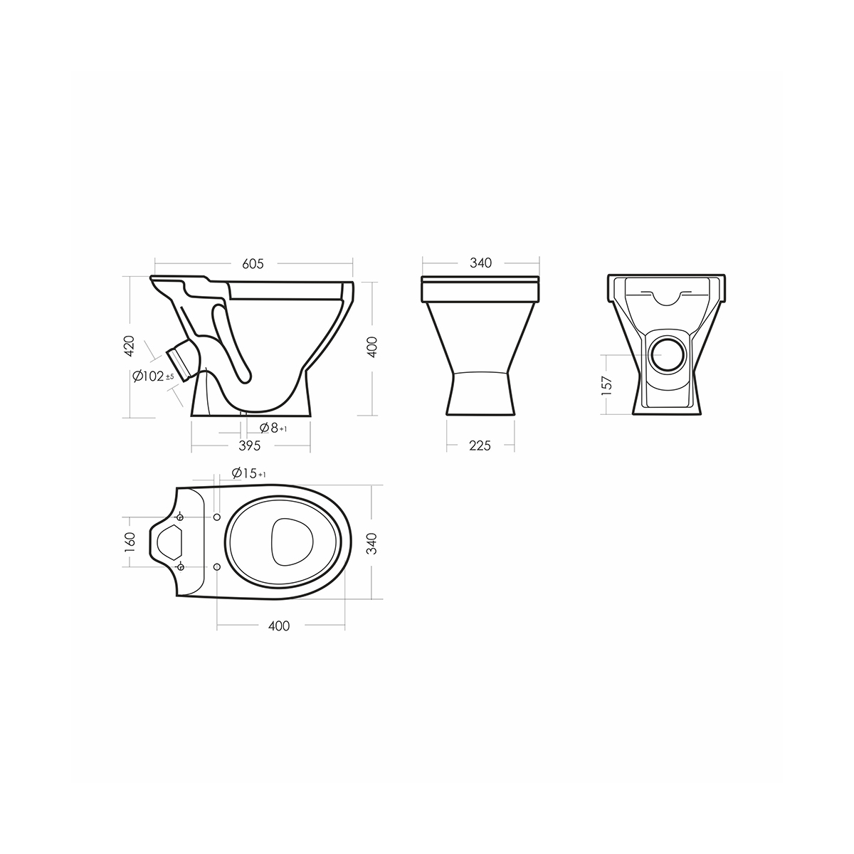 Унитаз напольный "виктория" эконом белый "sanita" wc.cc/victoria/1-p/wht.g/s1