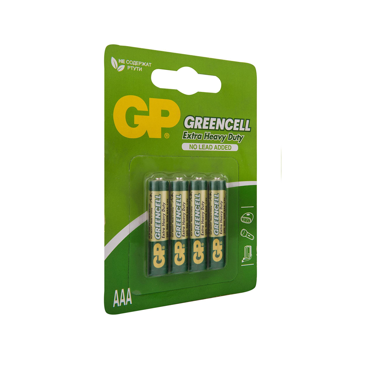 Батарейка gp greencell 24g-2cr4  тип ааа (2 шт. в блистере) (10/120)