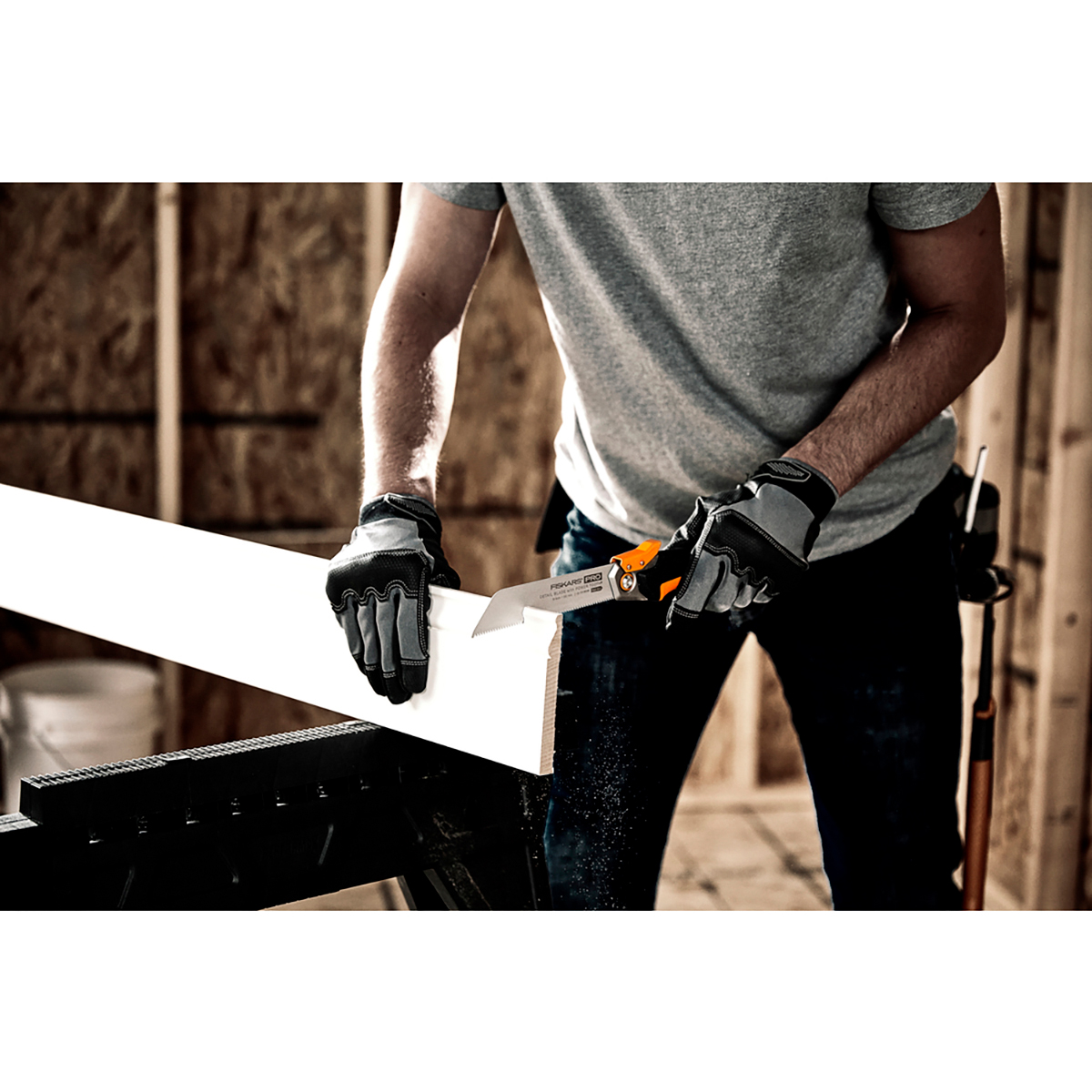 Пила тяговая складная "powertooth" 150 мм (1/6) "fiskars" 1062932