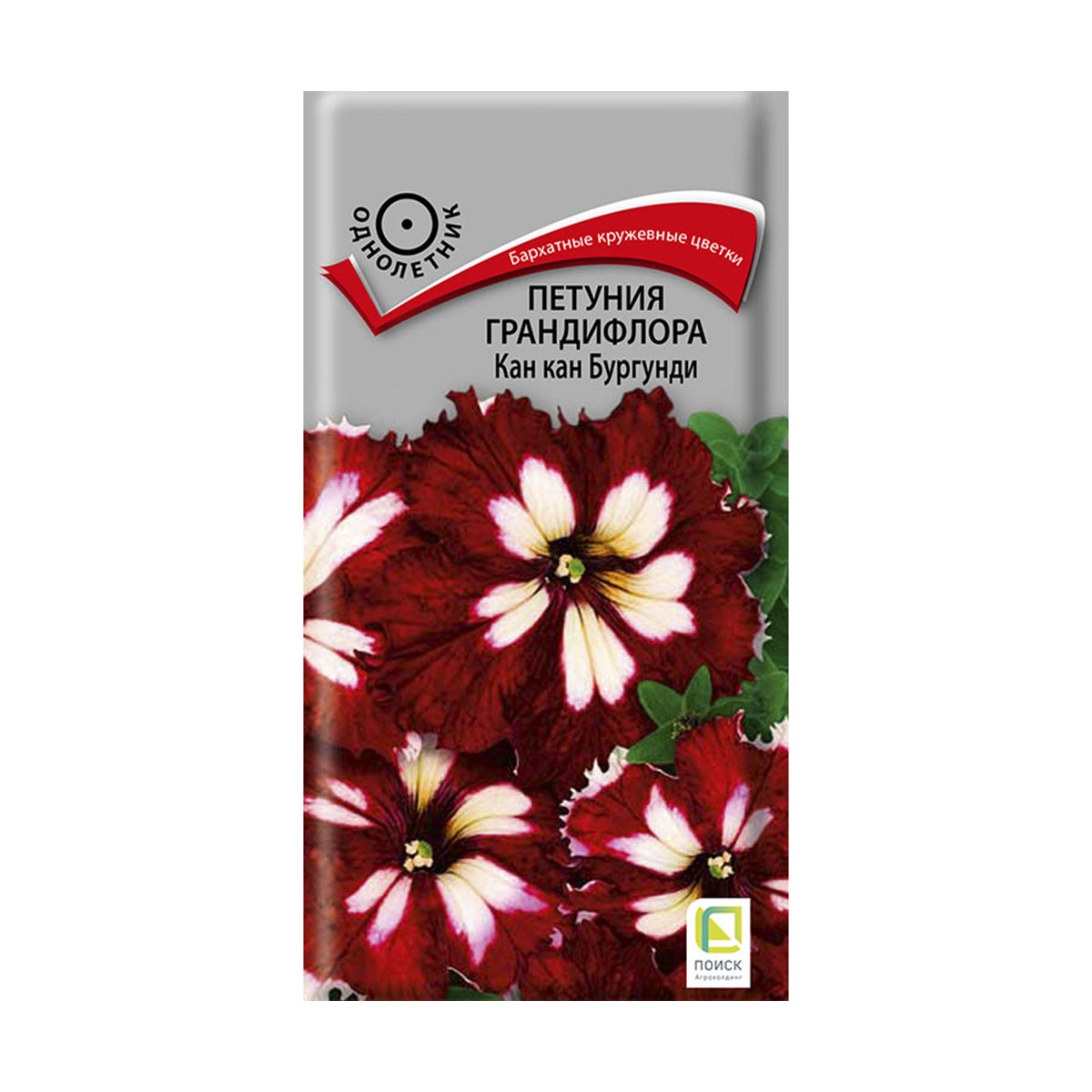Семена цветов петуния грандифлора "кан кан", бургунди 10 шт.("1) (10/100) "поиск"