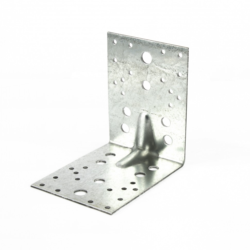 Крепежный уголок усиленный 2.5 мм, KUU 130 x 130 x 100 мм Сибртех (464137)