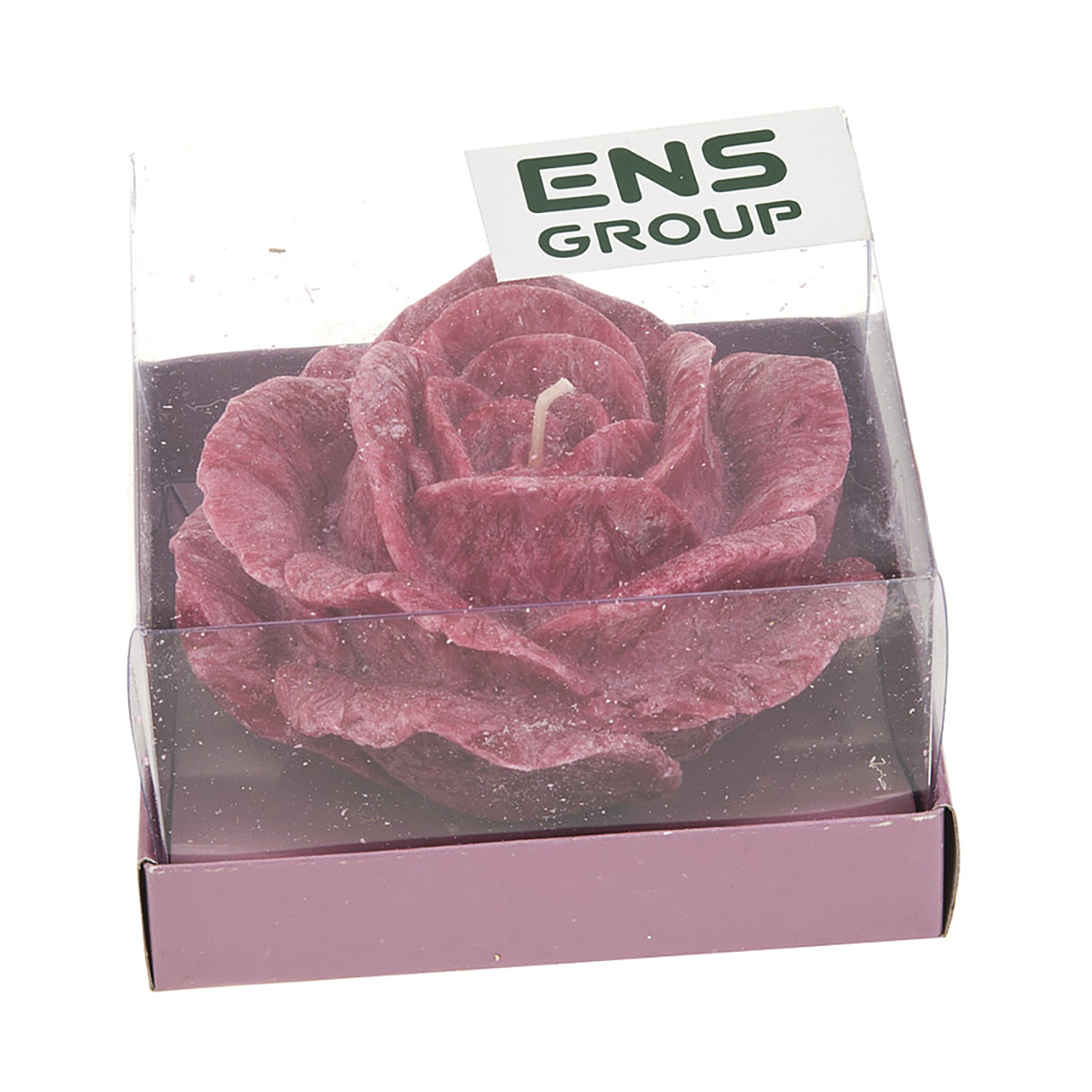 Свеча декоративная "роза" 10*10*6 см (1/12/48) "ens group" 6160082