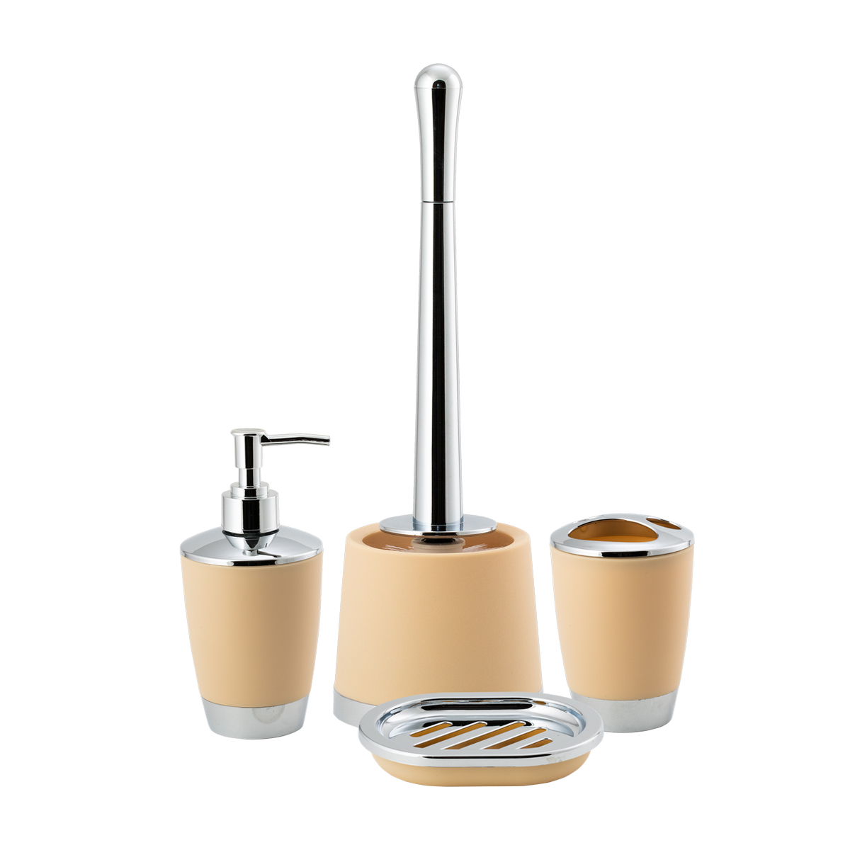 Стакан для ванной комнаты "альма" пласт. (кремовый) (1/12) "аквадекор" attp-2100crm-02