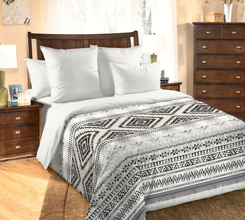 Постельное белье "навахо" 2 сп. с евро простыней (перкаль 115 г/м) (1) амавес-текстиль