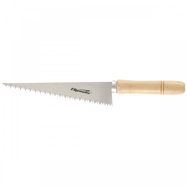 Ножовка по гипсокартону, 180 мм, деревянная рукоятка Sparta (233905)