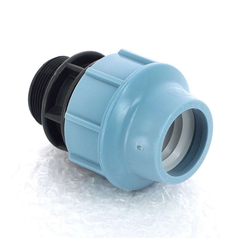 Муфта ПНД обжимная НР 40 х 1"1/2 для водопроводных труб UNIDELTA