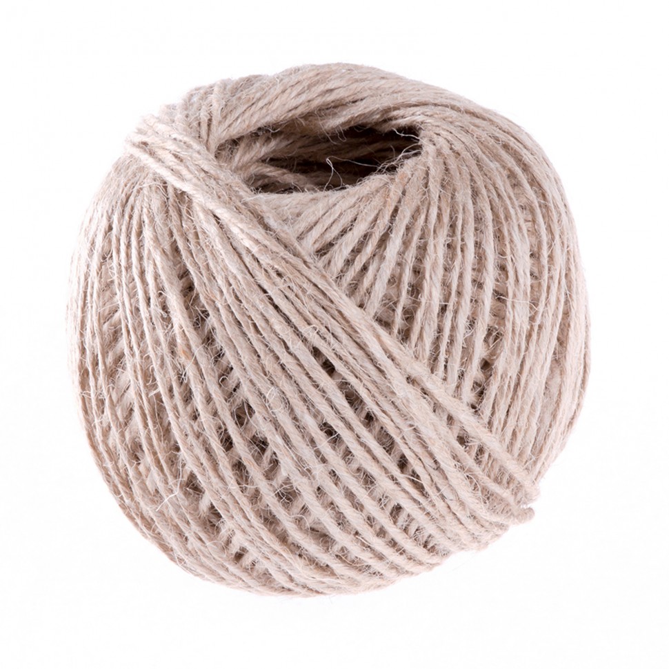 Шпагат джутовый, 1.5 мм, L 90 м, 4-ниточный, Сибртех (93877)