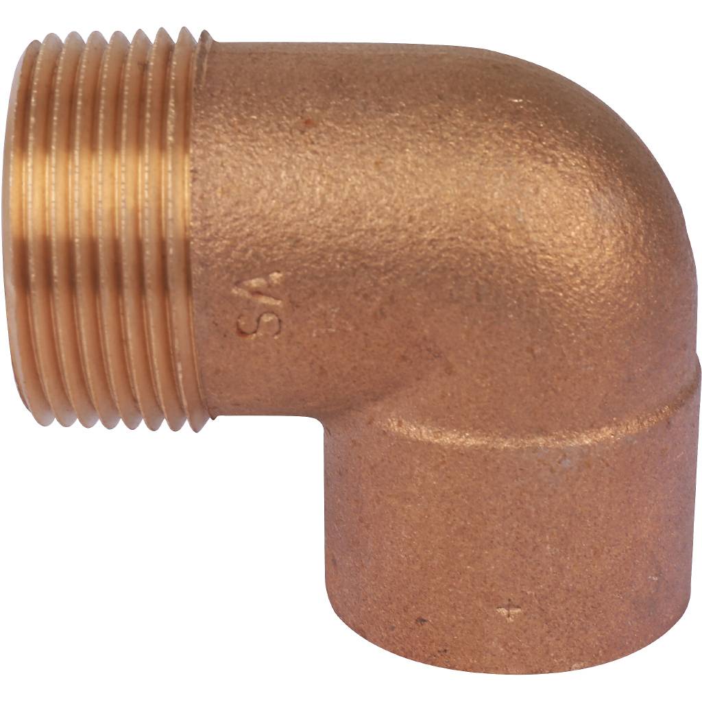 Угол переходной 35x1 1/4" (НР) SANHA под пайку бронзовый 1409235114