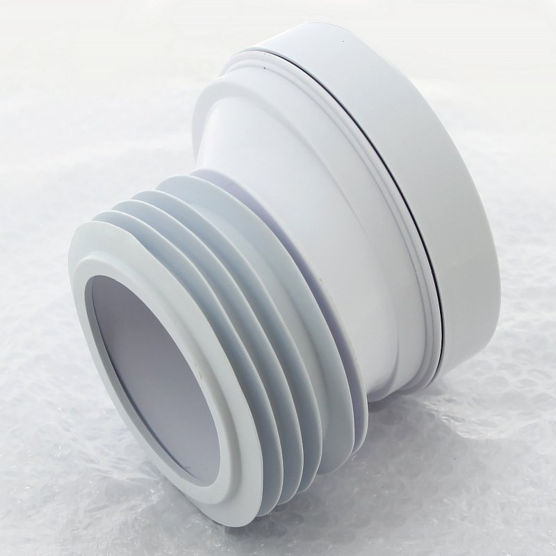 Труба фановая раздвижная d=90-110, L125 со смещ. 40 мм McALPINE для унитаза, белая