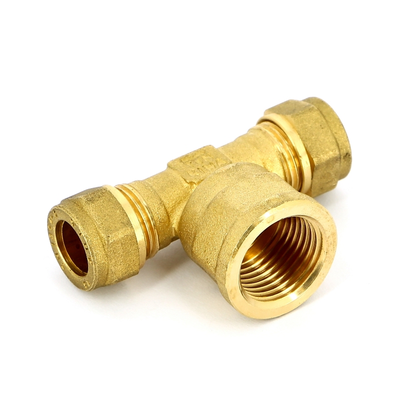 Тройник НР 18 x 1/2" x 18 обжим TIEMME