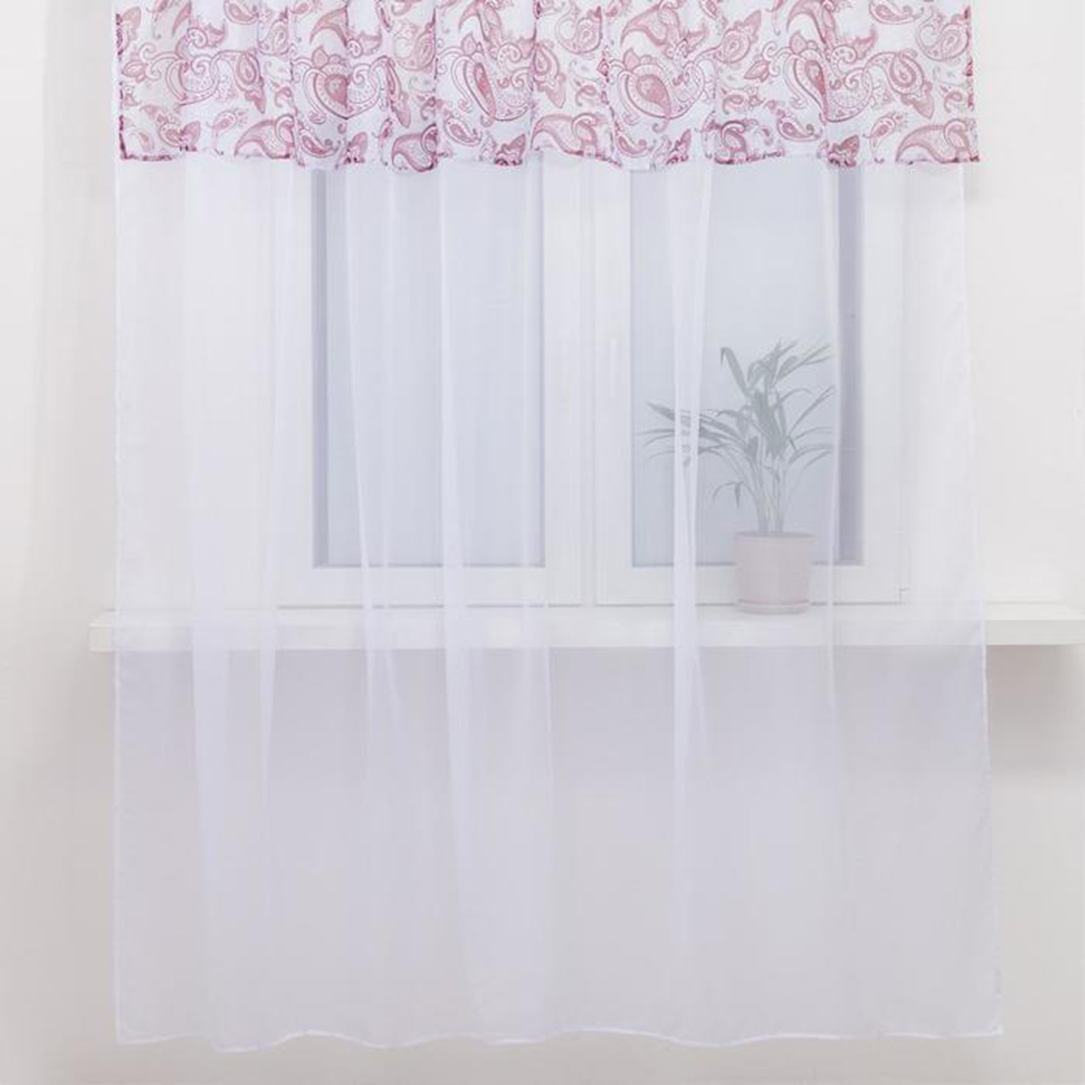 Тюль с подхватом и ламбрекеном "восточные узоры" 250*200 см, вуаль (1) "этель" 5513583