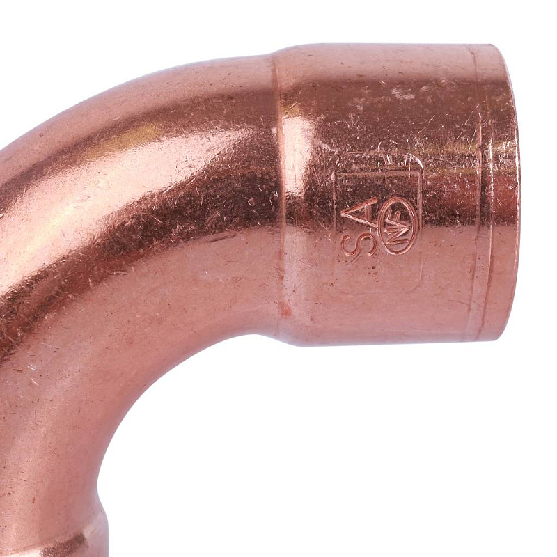 Отвод двухраструбный 28 мм / 90° под пайку медный SANHA 15002A28