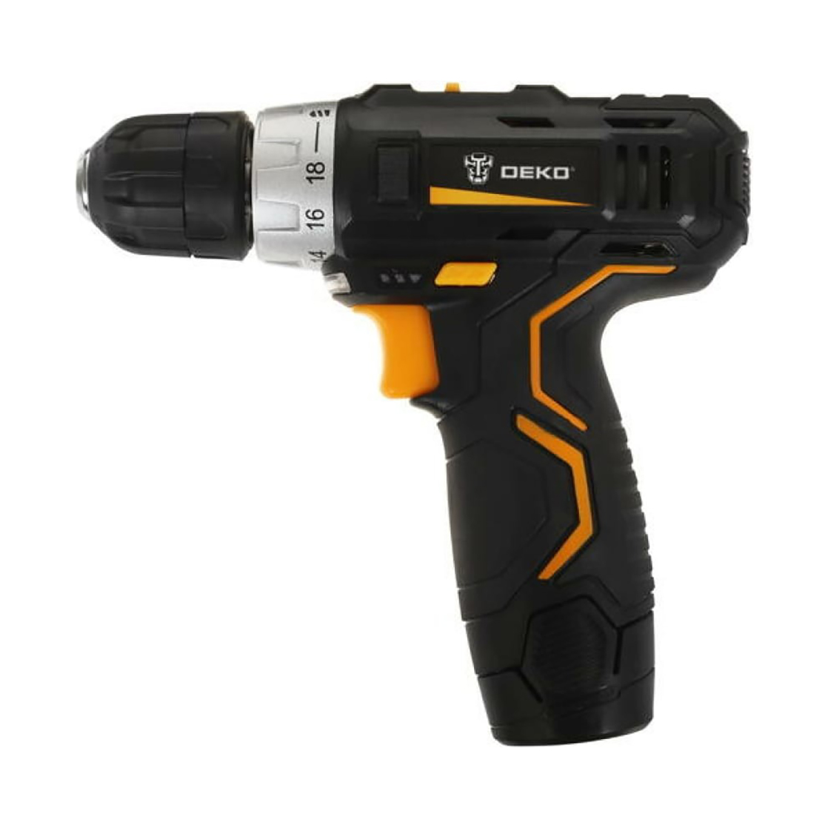 Дрель-шуруповерт аккум. gcd12du3 set5 li-ion с набором инструм. 92 предм., 2 аккум. "deko" 063-4148