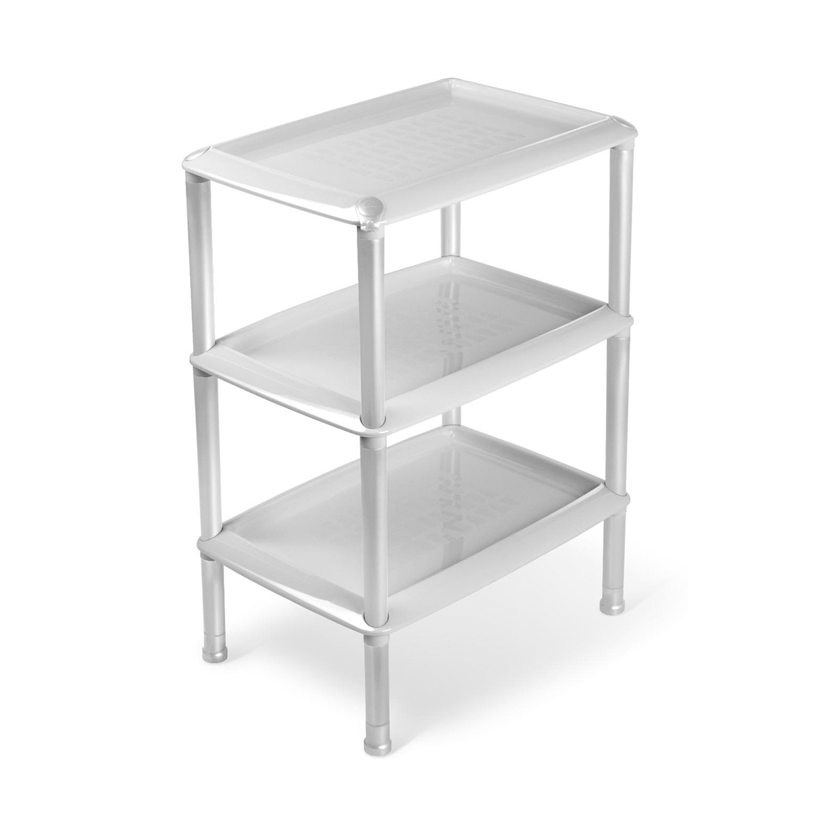 Этажерка "джета" 3 полки (светло-серая) (1/4) "мартика" с741сер