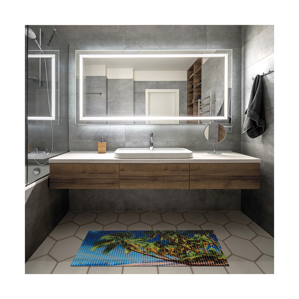 Коврик для ванной "бали" 67*47 см (вспененный пвх) (1/15)