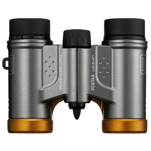 Бинокль PENTAX UD 9x21, серо-оранжевый