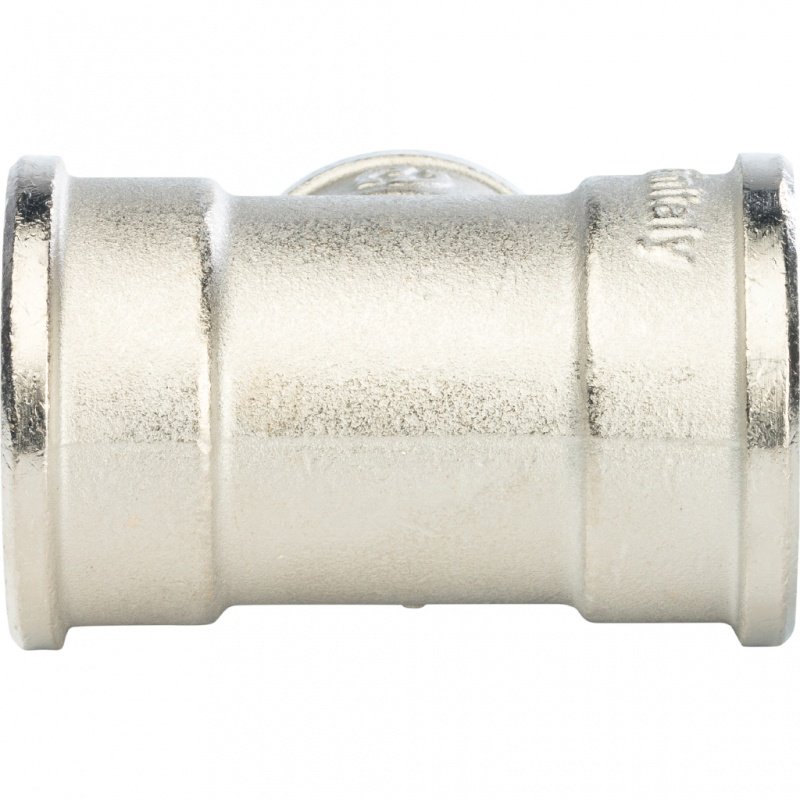 Тройник резьбовой переходной ВР 1" x 1/2" x 1" никель STOUT