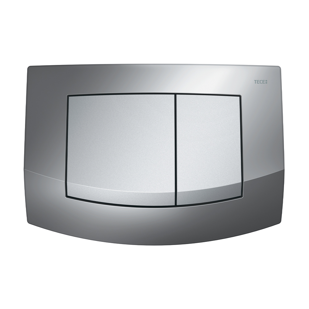 Пластиковая панель смыва TECEambia рамка глянцевый хром для инсталляции унитаза 152 x 214 x 22 мм