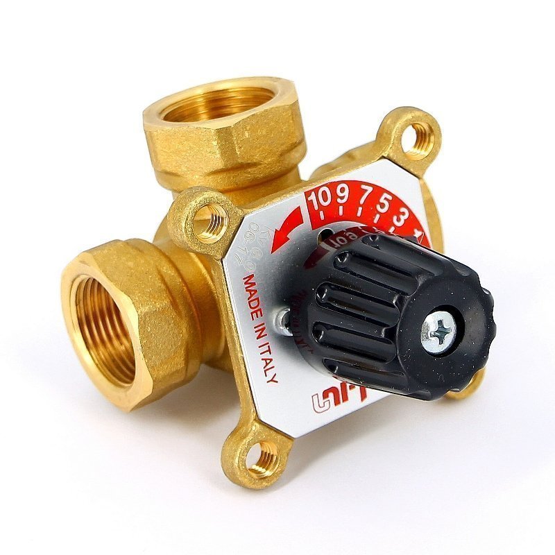 Клапан трехходовой смесительный 3/4" (ВР) Kvs 6 UNI-FITT